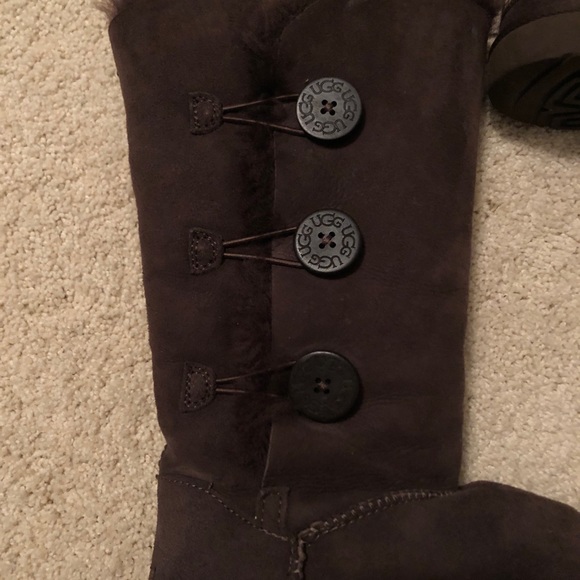 Chocolate Button Up Ugg’s - Picture 3 of 3